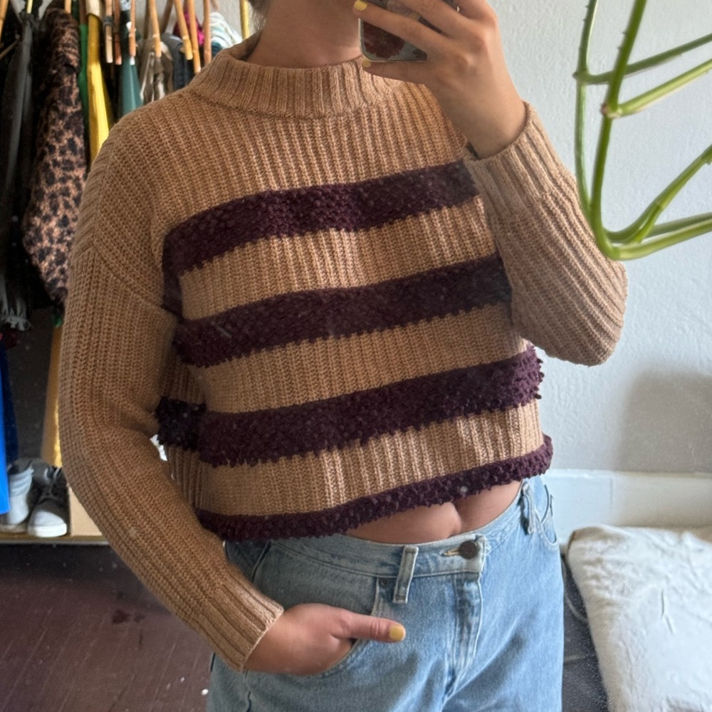 Cashmere/wool/cotton/alpaca blend sweater - OG Lou & Grey size XS cropped